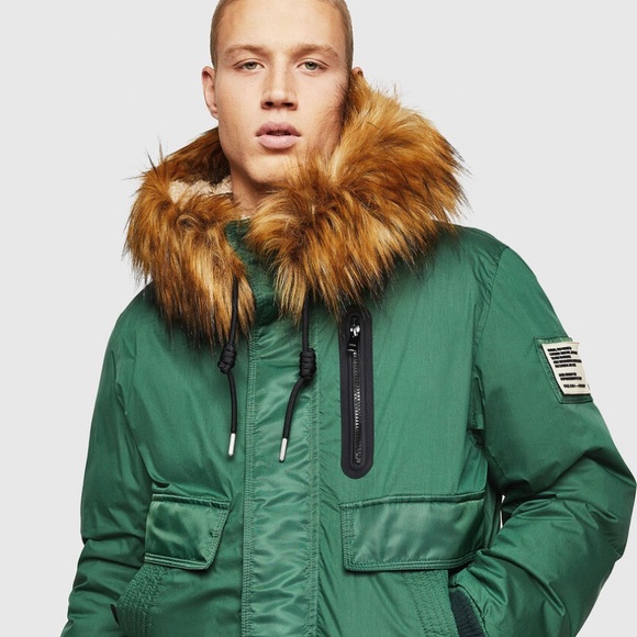 Diesel W-Burkisk fur jacket - Picture 2 of 2